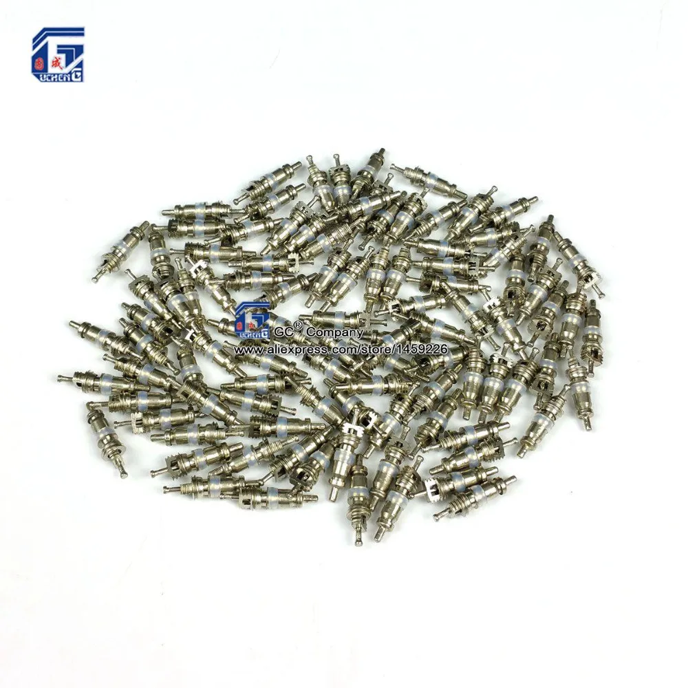

100pcs, Schrader Valve Core for Auto A/C Air Conditioning / Bike Bicycle Tire / HVAC Replacement