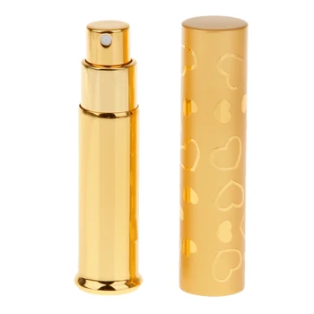 

7ml Pocket Refillable Atomizer Sprayer Liquid Spray Perfume Bottle Gold Perfume Atomizer Refillable Bottles