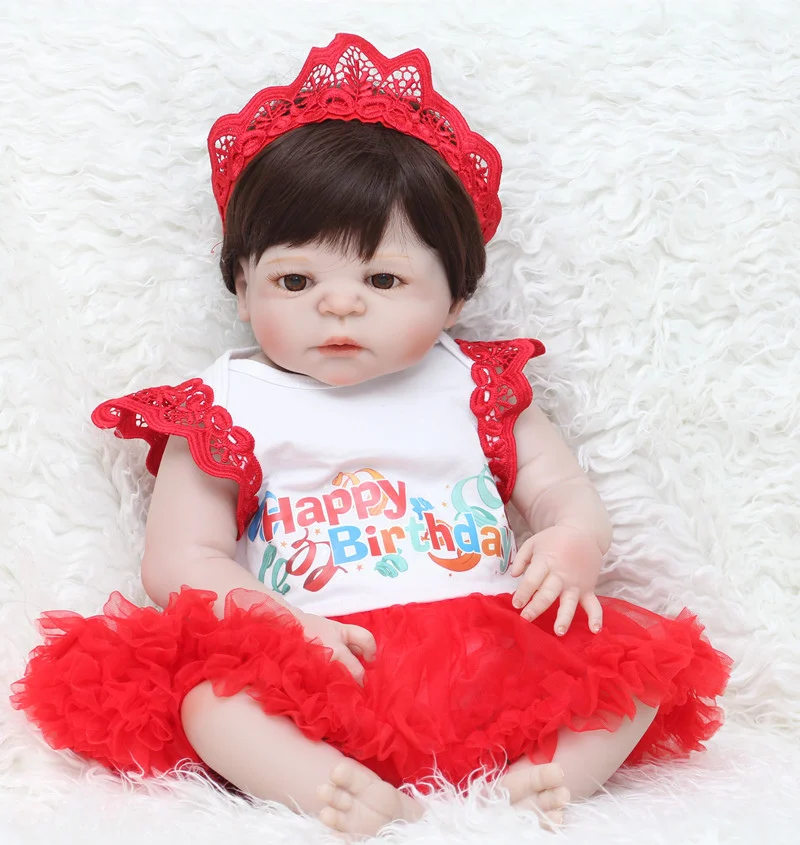 NPK 22 ''Reborn Baby Doll Одежда с 13 модным стильным горячим силиконовым Reborn 55 см Bebe кукла аксессуары для детей для DIY куклы