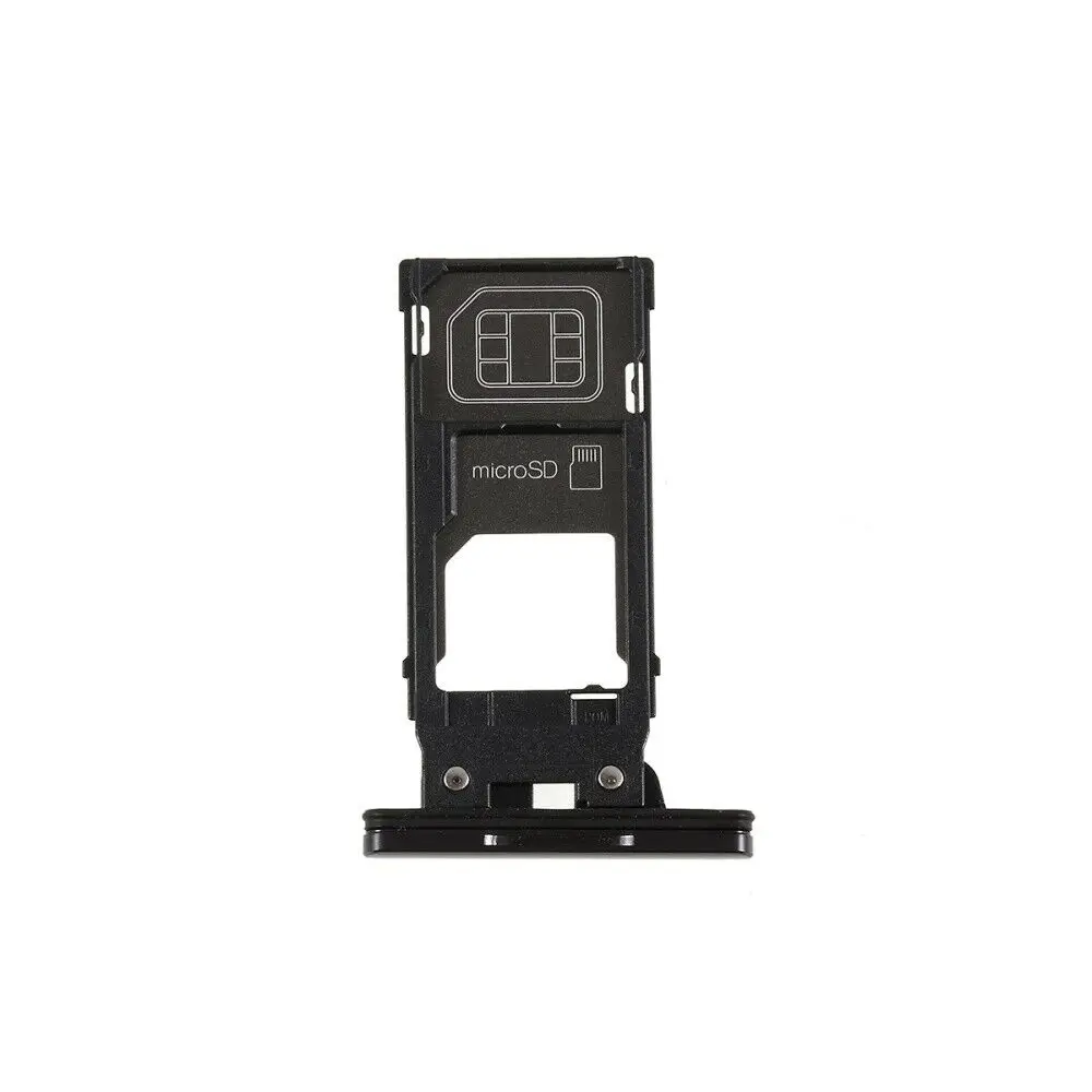 

For Sony Xperia XZ2 Premium H8166 Black Color SIM And MicroSD Memory Card Tray Holder