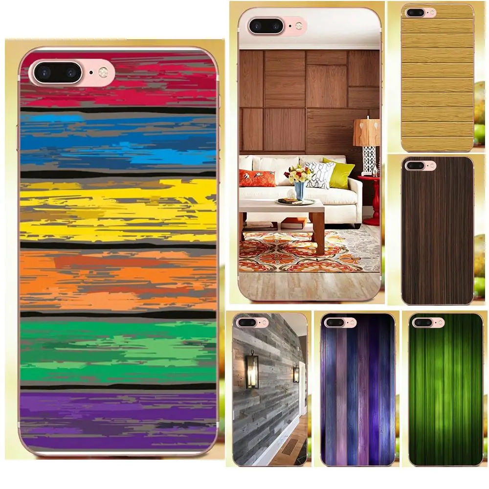 

Soft Cases Skin For Huawei Honor 4C 5A 5X 6A 6C 6X 7X 9 V8 V10 Mate 7 8 10 P9 P20 Pro Lite Play Newest Colorful Wood Panels