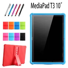 Чехол aoruika для huawei MediaPad T3 10 AGS-W09/L09/L03 9," детский чехол для планшета, уплотненный противоударный силиконовый чехол с подставкой