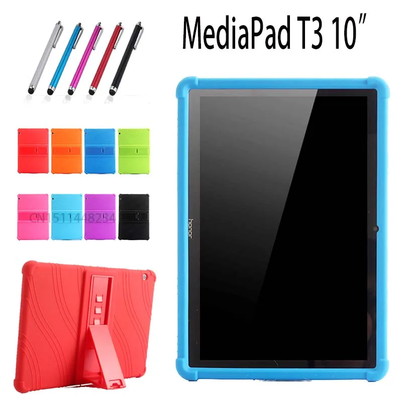 

AORUIIKA Case For Huawei MediaPad T3 10 AGS-W09/L09/L03 9.6" child Tablet case, Thickening Shockproof Silicone stand Back cover