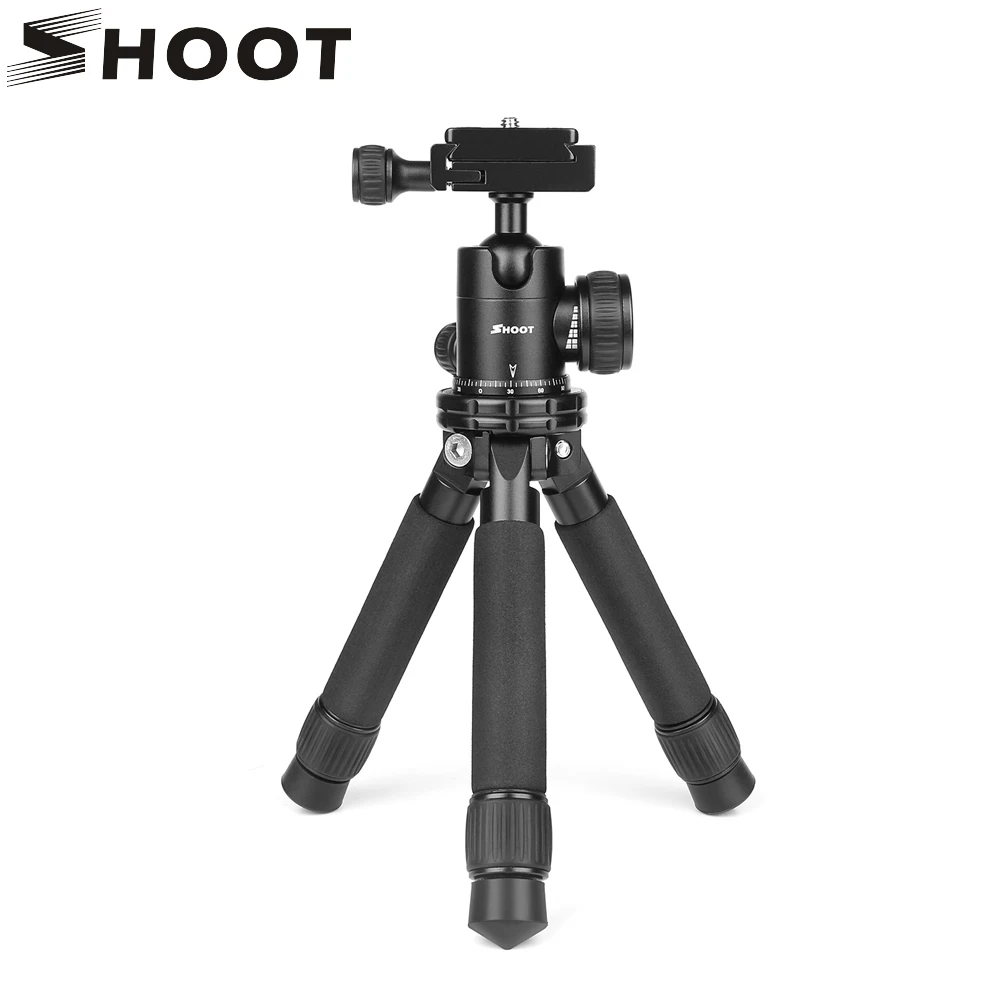 Comprar SHOOT Mini trípode soporte de montaje para Canon 1300D Nikon D3400 D5300 Sony X3000 A6000 DSLR Cámara videocámara accesorios de trípode