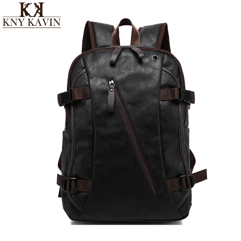 Buy Men Mix Cow Leather Backpacks Men's Fashion