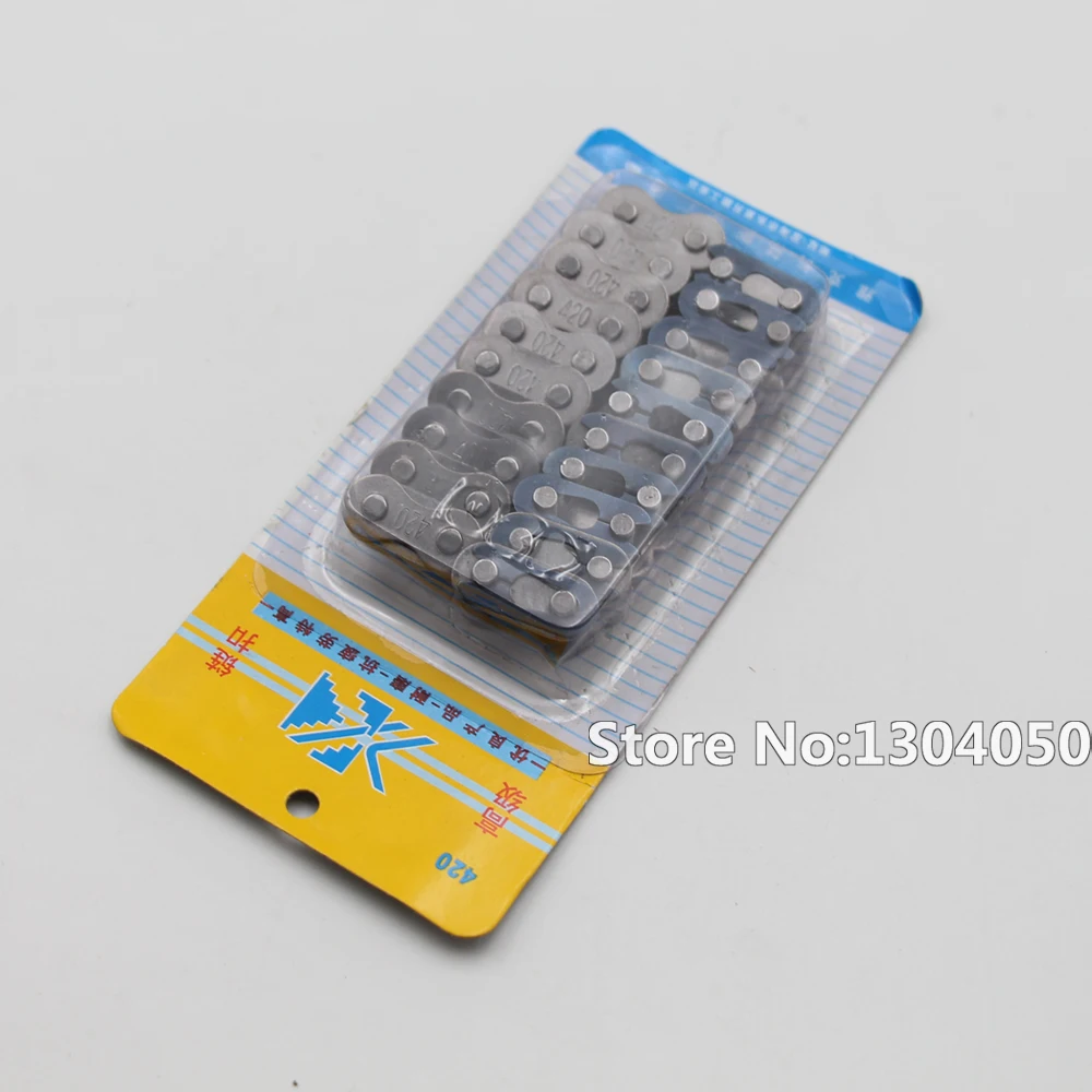 

20 x 420 Chain Connecting Master Links 90cc 110cc 125cc PIT Quad Dirt Bike ATV Buggy Go Kart Go Kart Mini Bike Motorcycle NEW