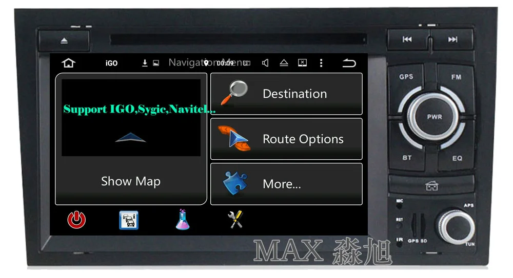 Excellent MAX For Audi A4 B6 B7 S4 2003-2011 Car Radio GPS Navigation System CD Player Bluetooth call/music SWC free map 4G Mirror Link 5