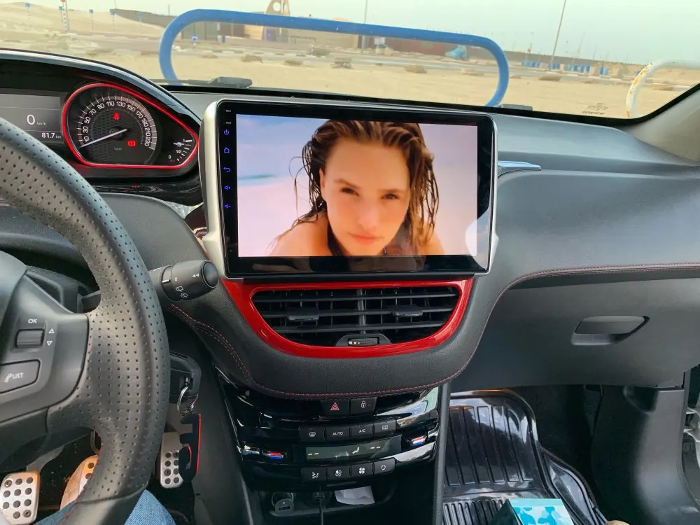 Sale Android 8.0 4GB 7.1 2GB RAM Car Radio Stereo GPS Navigation for PEUGEOT 208 2008 2012-2016 Car DVD Player Video Multimedia Video 1