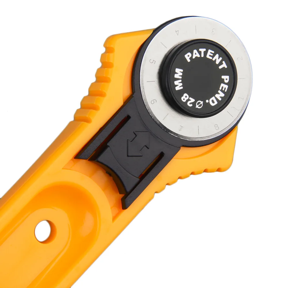 2017-Yellow-Adult-Roller-Cutter-Blade-Circle-Cloth-Round-28mm-Stylish
