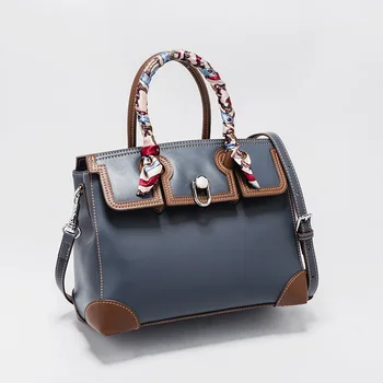 

Women Genuine Leather Shoulder Bags Thread Crossbody Tote Handbags Luxury ladies Shoping Messager Bags high quality