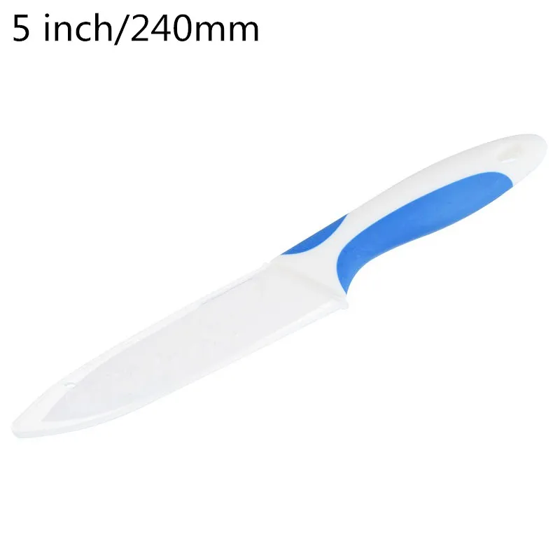 5 inch blue Hoomall 3/4/5 дюймов белый красочной ручкой Керамика нож для очистки овощей Кухня ножи Пособия по кулинарии инструмент Керамика Ножи высокое качество - Цвет: 5 inch blue