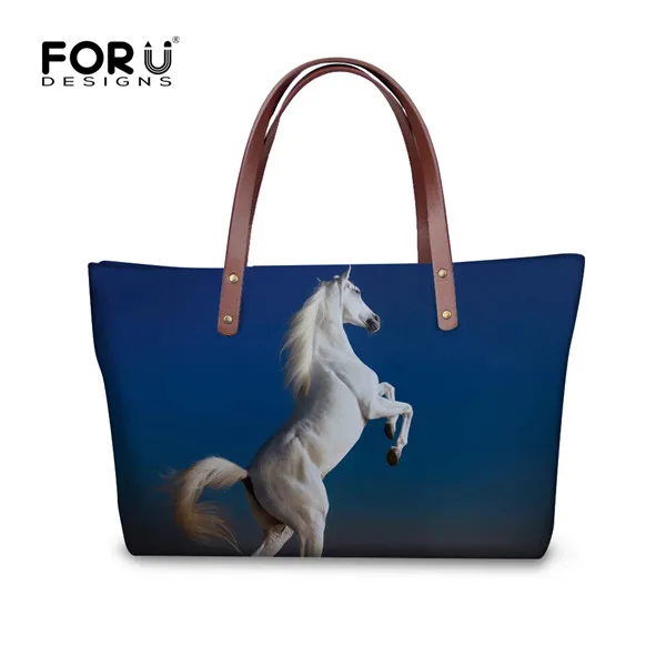 FORUDESIGNS Crazy Horse Prints Wome большие сумки на плечо высокого качества винтажные сумочки через плечо для женщин Bolsa Feminina - Цвет: H1711AL