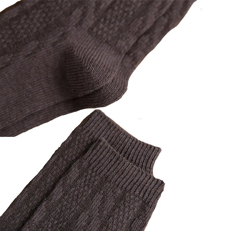 1 Пара толстых зимних теплых носков для мужчин простые однотонные хлопковые