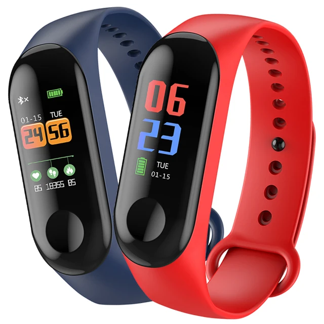 BANGWEI Smart Band 0.96″ Color Screen Smart Bracelet dynamic Real-time Heart Rate Monitor Sport waterproof watch&Stopwatch+Box