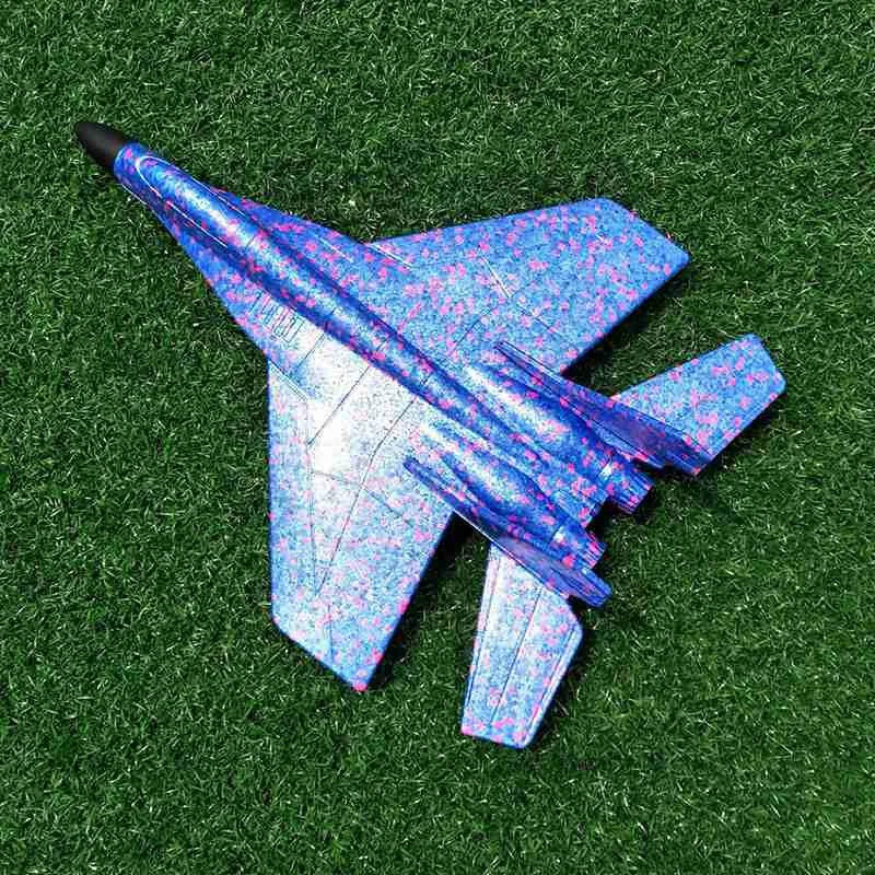 

Diy Kids Toys Hand Throwing Model Airplane Foam Aircraft Stunt Luminous Education Epp Glider Fighter Planes Toys For Children