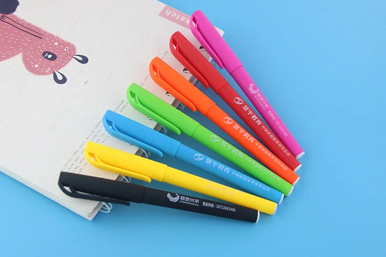 Fábrica de Caneta Impressão do Logotipo Fazer o Logotipo Atacado Publicidade Personalizado Brindes Promocionais Caneta Sorteio 500 Pçs - Set 10 Canetas de gel