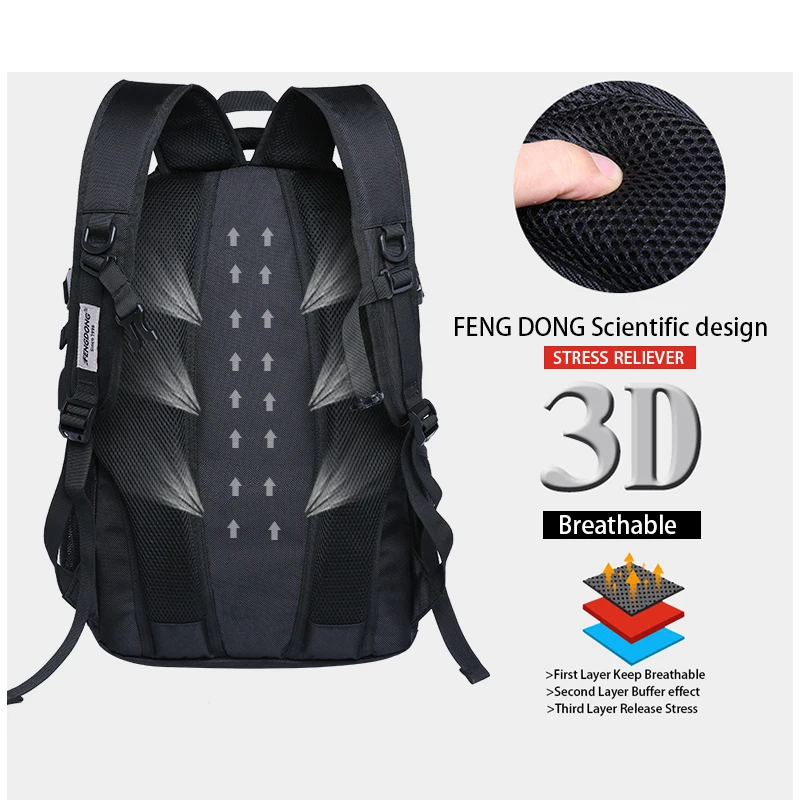 2019 Men Backpack Multifunction Men Shoulder Bag Business Casual Tourist Anti-theft Waterproof 15.6 inch Laptop Men Backpack