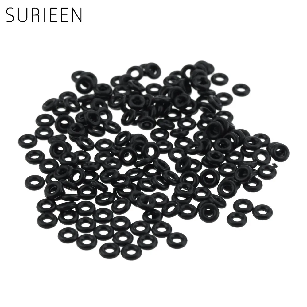 100Pcs/Set Hunting Rubber O Ring Black Gasket Grip Washer Grommets Stems/Flights Darts Arrow Tips Broadhead Replace Accessories