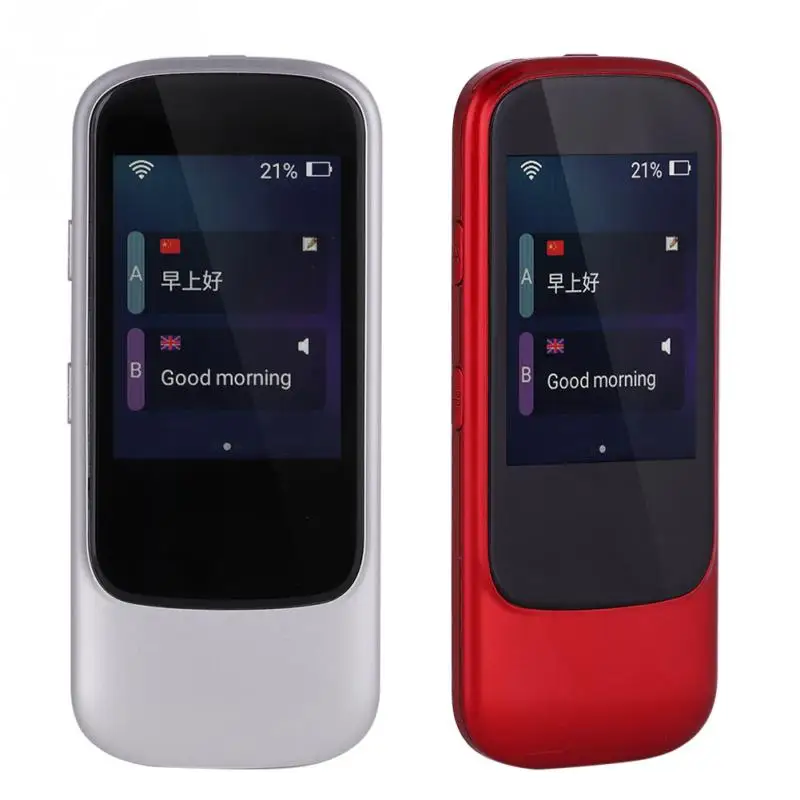 

Pocket Interpreter Intelligent Smart Voice Translator WIFI Voice Translator Multilingual Travel Translator Silver New Traductor