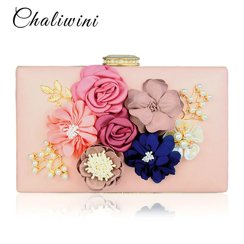 Chalwini Women Clutch Bag Ladies Black Evening Bags Ladies Royal Blue Day Clutches Purses Female Pink Wedding Bag