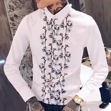 Мужская рубашка, бренд, новинка, длинный рукав, черная рубашка для мужчин, высокое качество, уличная одежда, цифровая печать тонкая, подходят для повседневной носки, вечерние рубашки