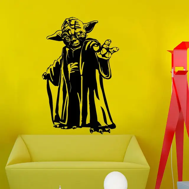 New Design Master Yoda Wall Sticker Home Decor Movie Vinyl Art House New Design Master Yoda Wall Sticker Home Decor Movie Vinyl Art House Decoration Removable Star Wars