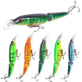 

5pc 10.5cm 9g wobbler Pike Fishing Lures Iscas Artificial Multi Jointed Sections Bait Crankbait Fake Fish Fishing Accessories
