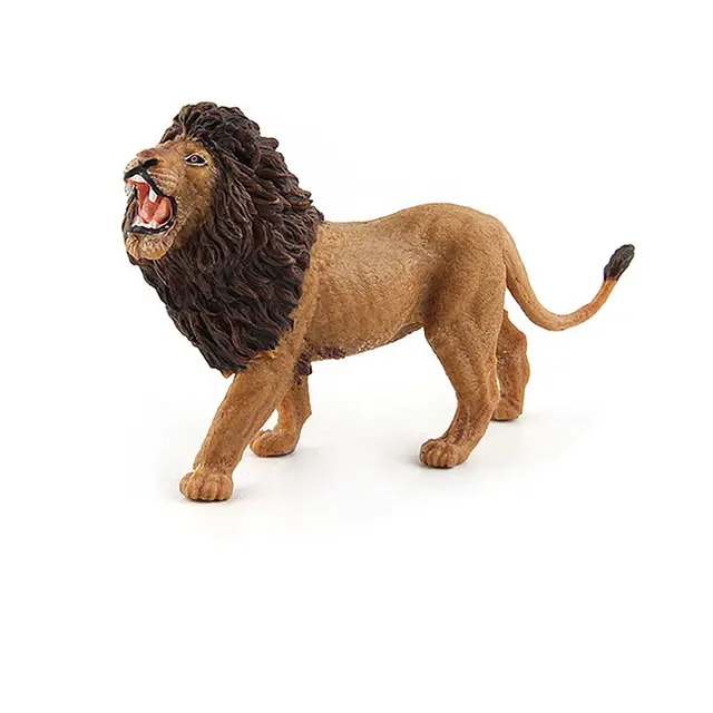 13cm Classic Wild Animal Realistic Lion Action Model Vinyl Plastic Toy