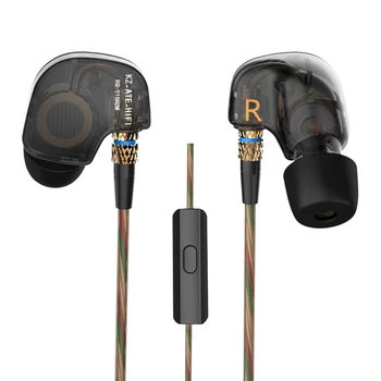 

KZ ATE in ear Earphones HIFI Metal Stereo Earphone Super Bass Noise Isolating With Mic Support