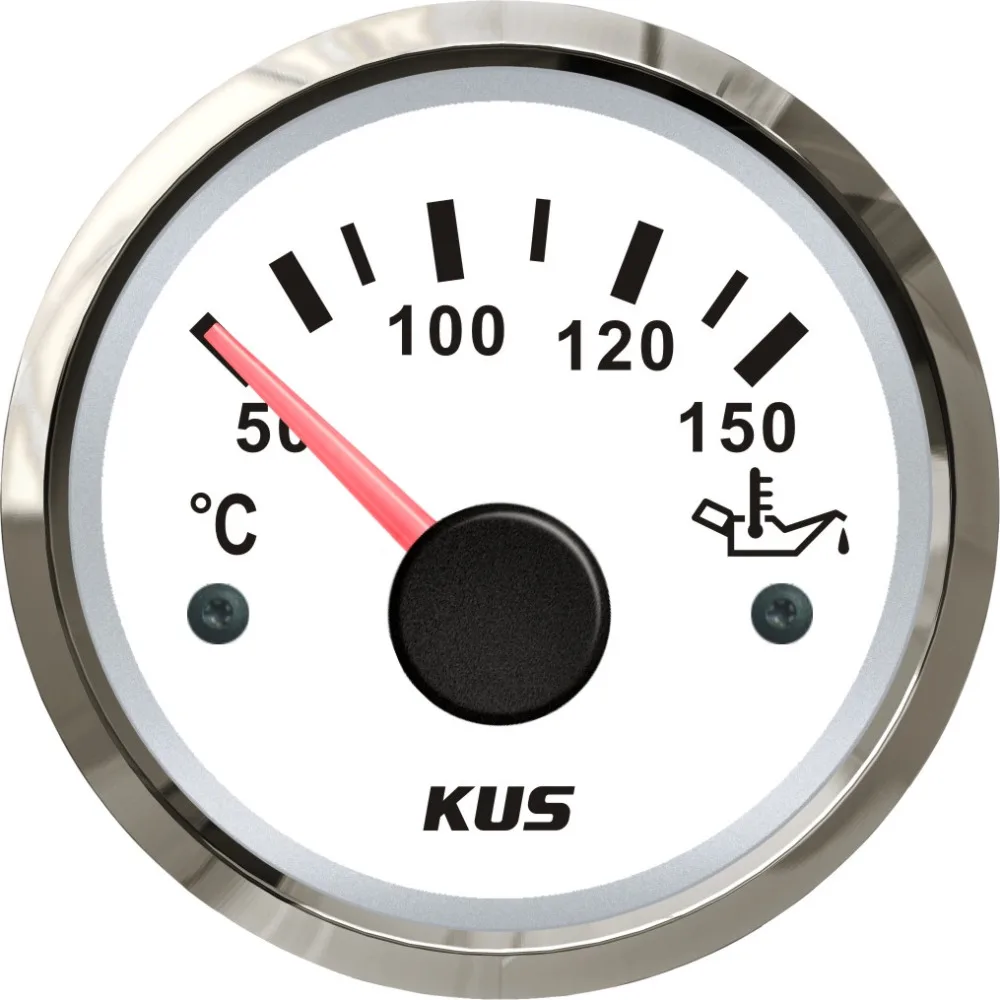 

KUS 52mm Oil Temp Temperature Gauge Meter Indicator 50-150 12V 24V For Car Boat Yacht