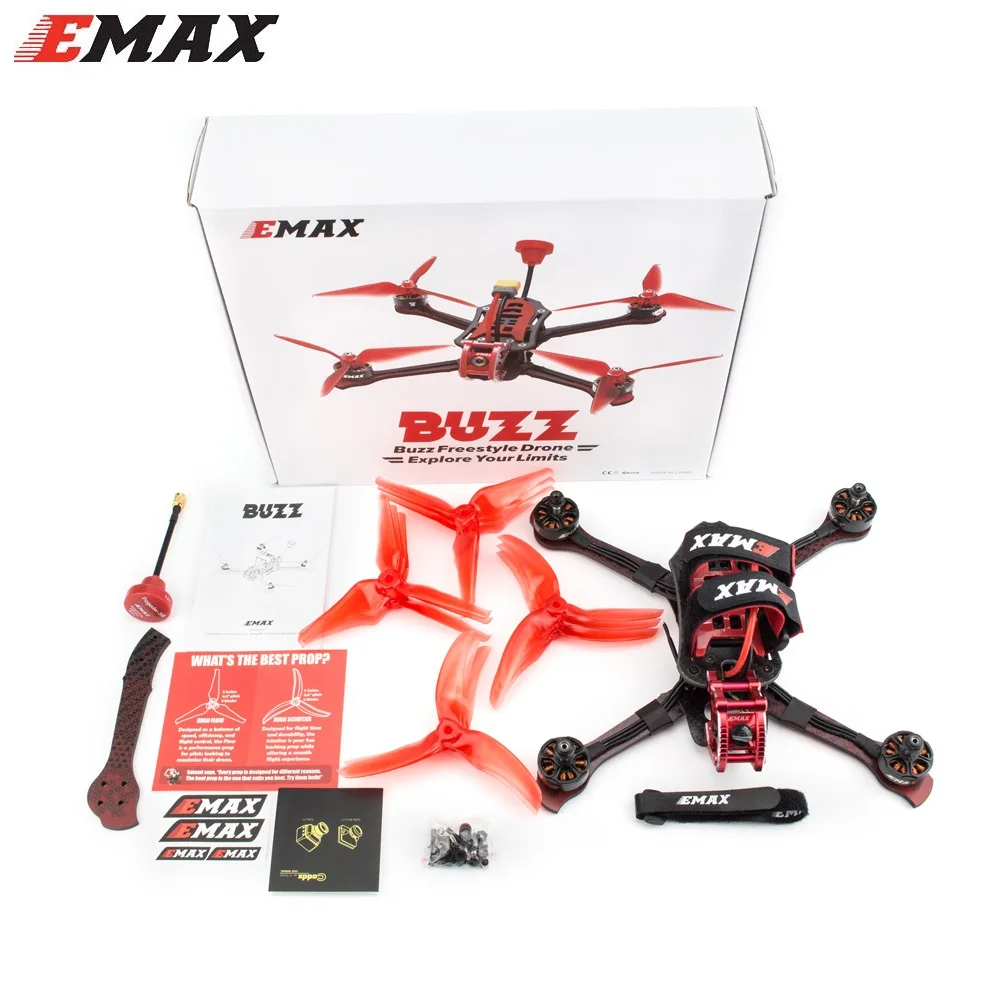 Emax 245 мм углеродного волокна Базз 5-дюймовый гоночный Drone 1700kv/2400kv двигатель ж/FrSky XM+ приемник-BNF/PNP RC fpv-камера на дроне