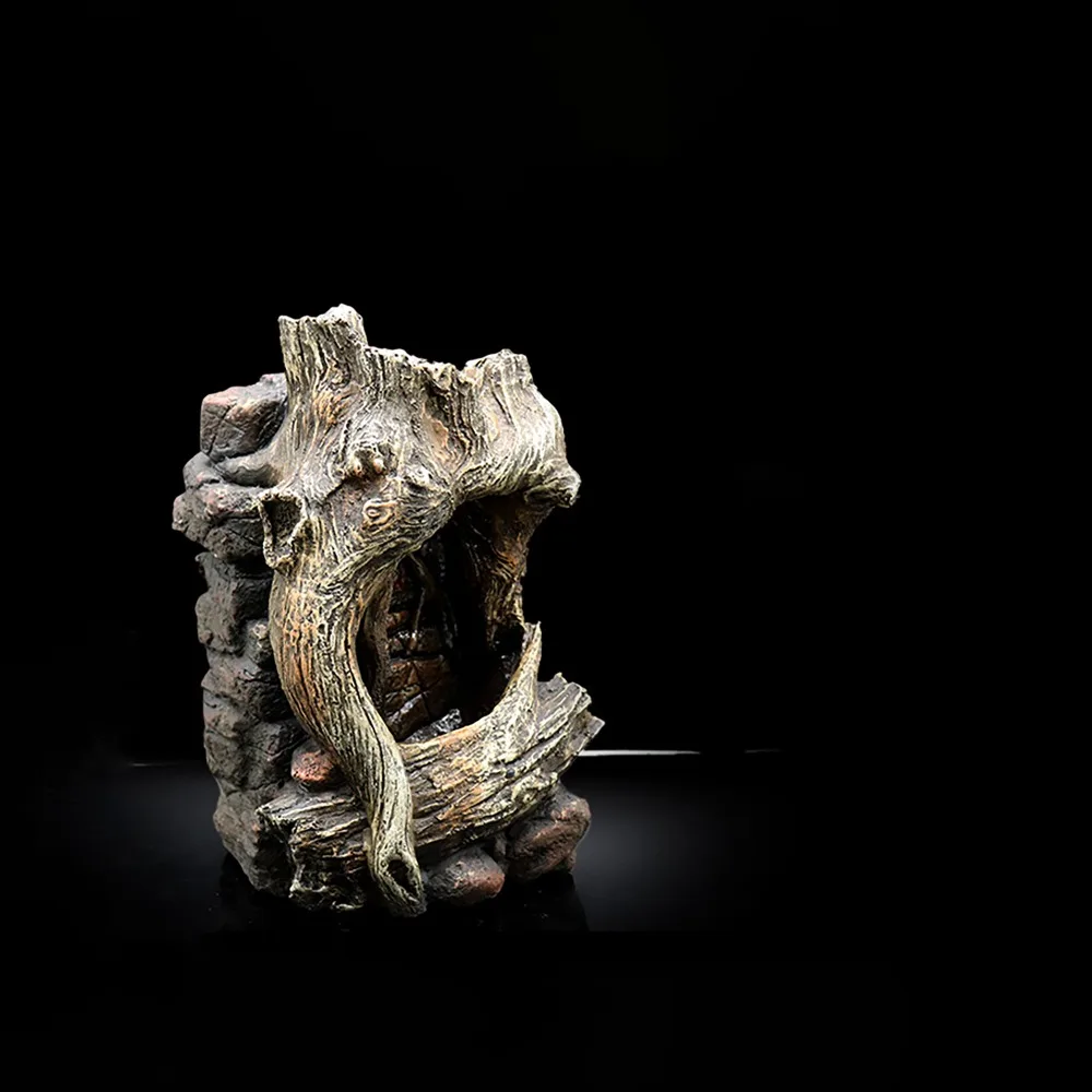 

LED Tree Trunk Waterfall Fountain For Gecko Lizard Tortoise Snake Chameleon Reptile Tree Frog Vivarium Terrarium Decoration