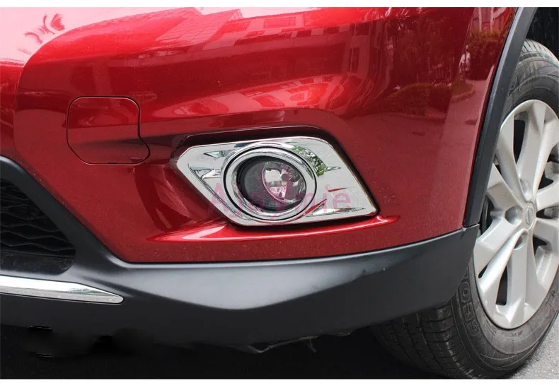 

Chrome Car Styling Fog Lamp Trim High-end Foglight Cover Overlay 2014 2015 2016 Moulding For Nissan X-trail Xtrail Accessories