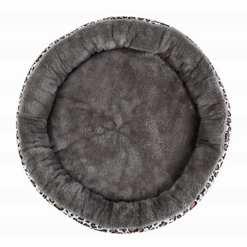 

New Round Pet Beds For Small Dogs Soft Velvet Puppy Chihuahua Kennel Cat Mat Cushion House Thick Warm Dog Pad Cozy Nest
