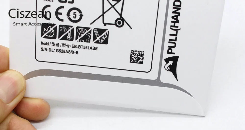 Ciszean 1 шт. EB BT561ABE 5000 мАч Сменный аккумулятор для Samsung Galaxy Tablet Tab E T560 SM T565 T561|battery for