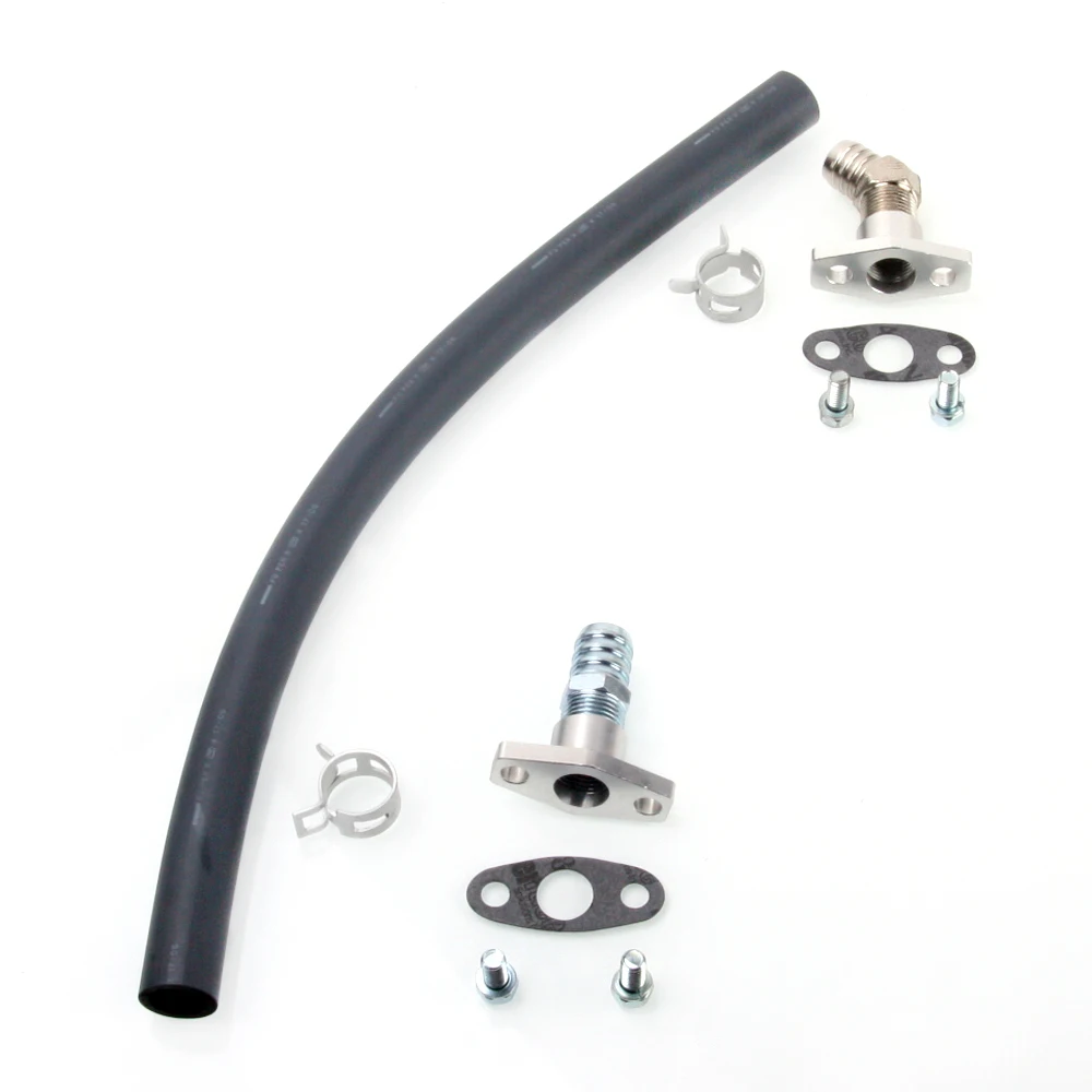 Kinugawa Turbo Oil Drain Hose Kit for DSM 2G Eclipse w/ for Garrett T25