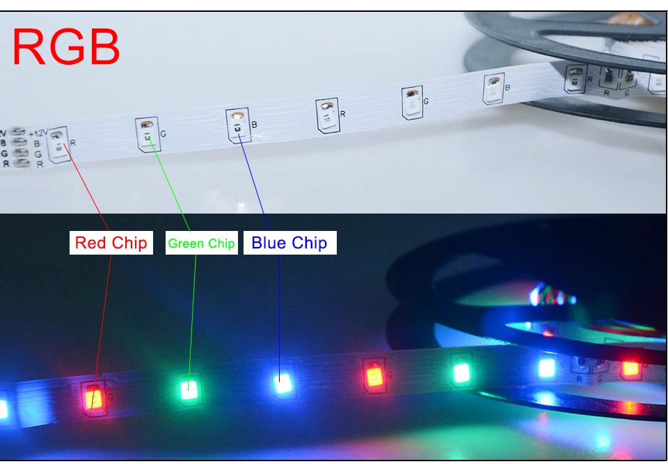 3528 RGB Светодиодные ленты светильник с Мощность адаптер 300 светодиодный s/5 m AC/DC 12V высокий люмен гибкий светодиодный Диод Лента лампы ИК-пульт дистанционного управления с 24-мя клавишами