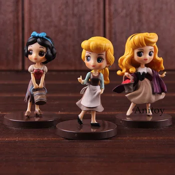 

QPosket Characters Q Posket Petit Snow White Briar Rose Aurora Cinderella Figure Action PVC Princess Toy Set 3pcs/set