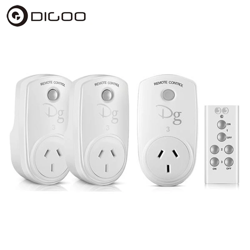 

Digoo RC-13 Smart Home RF Wireless Remote Control Socket Power Plug Controller EU US UK AU for Smart Home Electronics