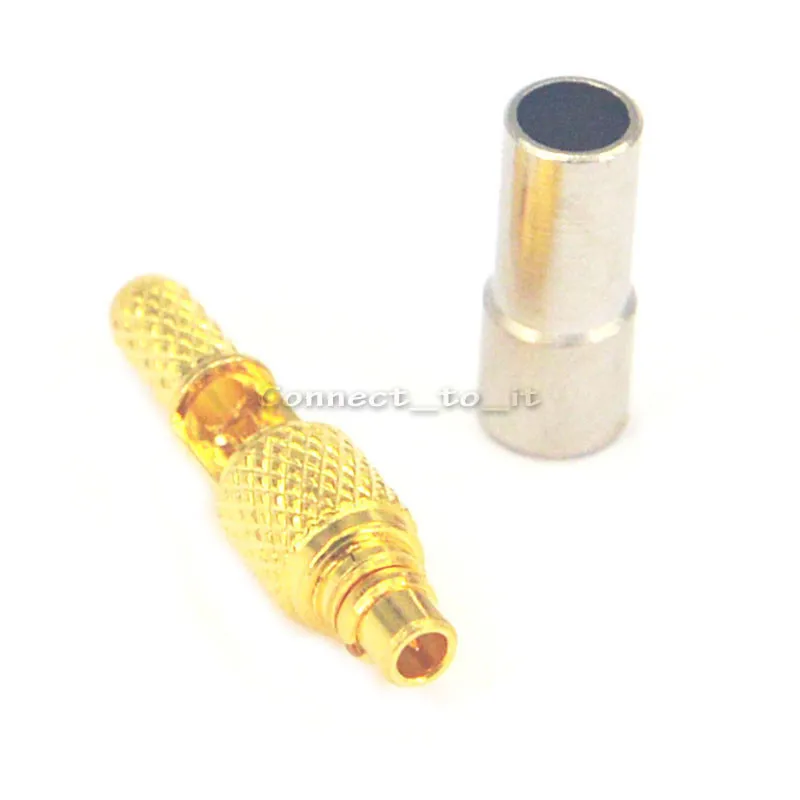 100 Pieces MMCX male plug solder connector for cable RG174 RG316 LMR100