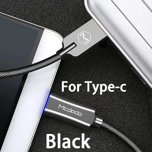 MCDODO usb type C кабель для быстрой зарядки USB C кабель QC 3,0 кабель для зарядки и передачи данных для samsung S10 huawei P20 Pro xiaomi redmi USB провод - Цвет: Gray