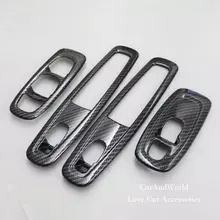 Interior Door Armrest Cover Window Switch Control Panel Trim Stickers For Renault Kadjar 2015 2016 2017 Car Styling Accessories