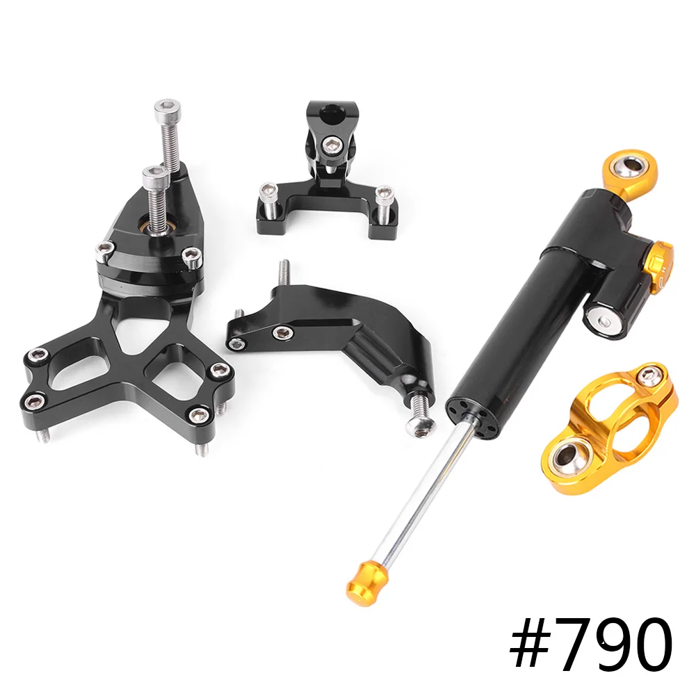 CNC Steering Damper Stabilizer Bracket Mounting Holder Kit For Honda CBR1000RR 2008 2014