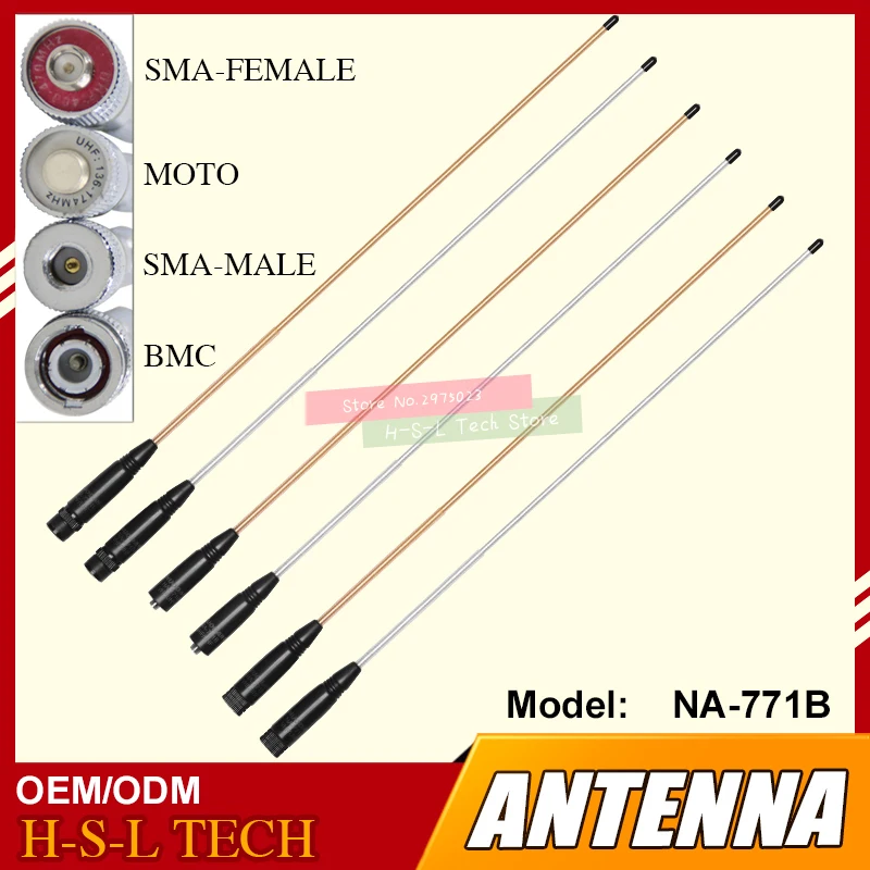 

SMA-Female/SMA-Male/BNC Soft Flexible Walkie Talkie Antenna 144/430Mhz Dual Band Handheld Two Way Radio Accessory For Kenwood