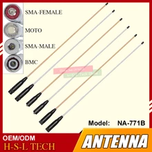 SMA-Female/SMA-Male/BNC Soft Flexible Walkie Talkie Antenna 144/430Mhz Dual Band Handheld Two Way Radio Accessory For Kenwood
