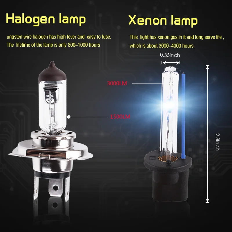 Farol do Carro Xenon Lâmpada h1 h3 h7 h8 H11 Hb3 9005 Hb4 9006 55w 12 H27 880 881 v 3000k 4300k 5000k 6000k 8000k 10000k 2pcs Hid Kit 8 High Quality Automóveis e motos
