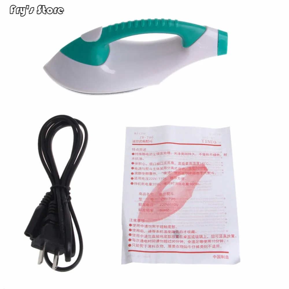 

Fry's Store Mini Portable Electric Traveling Steam Iron for Clothes Dry US Plug for Dropshipping
