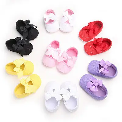 Helen115 повседневная детская обувь для новорожденных девочек обувь с бантиком для детей от 0 до 18 месяцев