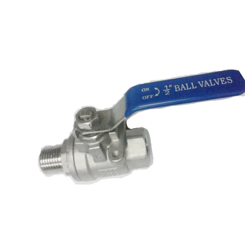 no-branded 304 Stainless Steel DN15-DN32 Two-Piece Ball Valv Female Thread Male Thread High Temperature Valve ZYUS Specification : 3/8, Thread Type : BSP