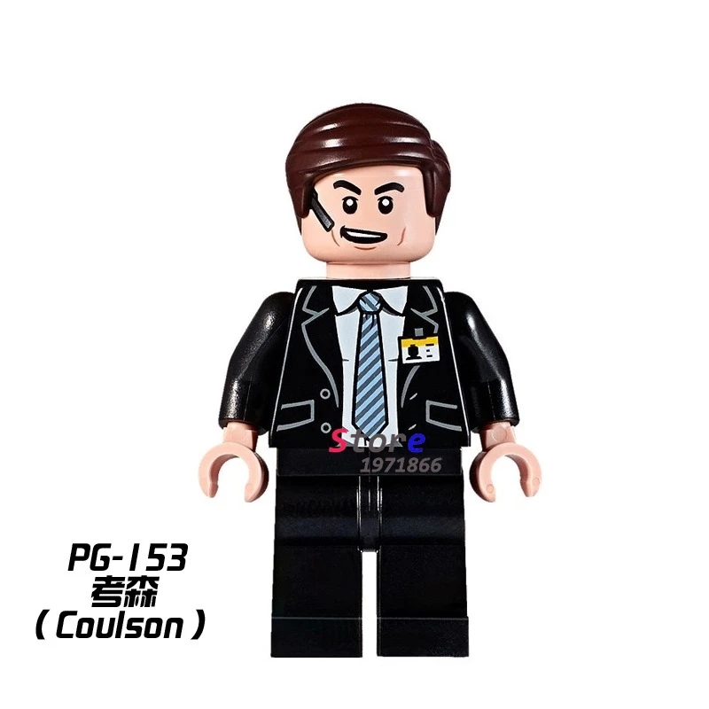

Single Sale star wars superhero marvel avengers Agent Coulson building blocks  sets model jenga bricks toys for children